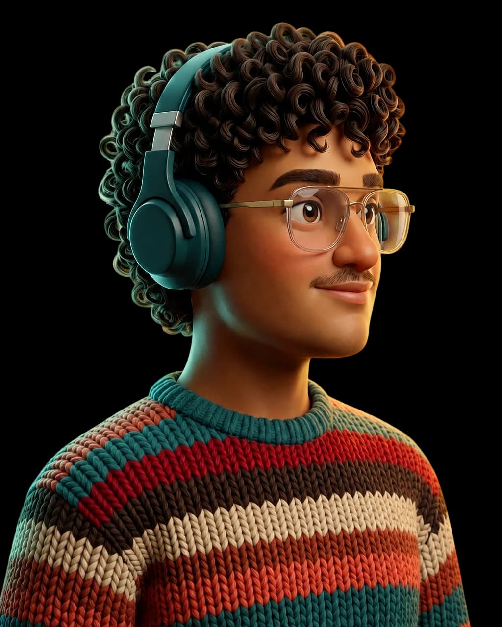 3D cartoon portrait of Lusan Sapkota